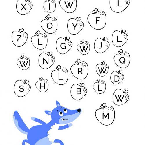 Schede didattiche-alfabeto-bambini-attenzione visiva-scuola infanzia-lettera-l-lupo